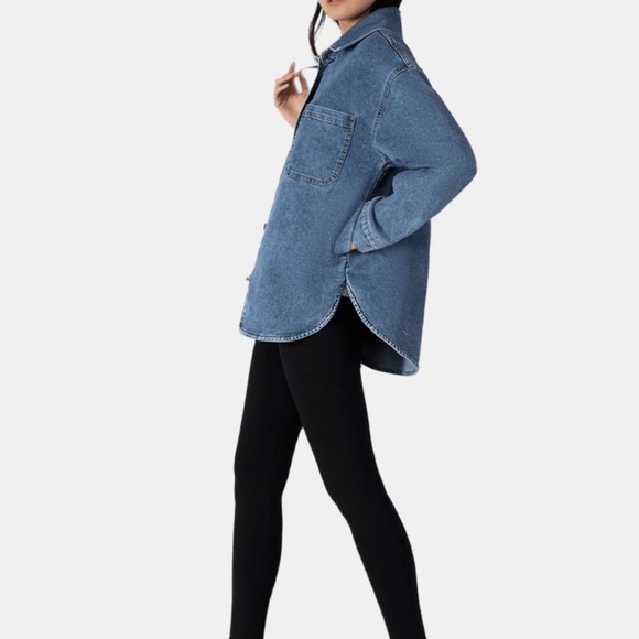 Angel Wing jean Shacket - Picture 7 of 7